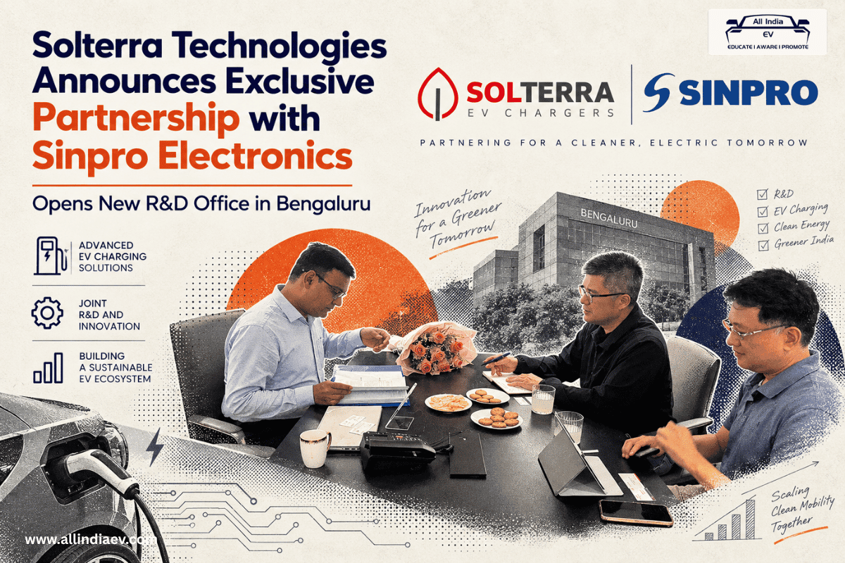 Solterra to Be Sole India Seller of Sinpro EV Motors and Controllers, Opens Bengaluru R&D Office