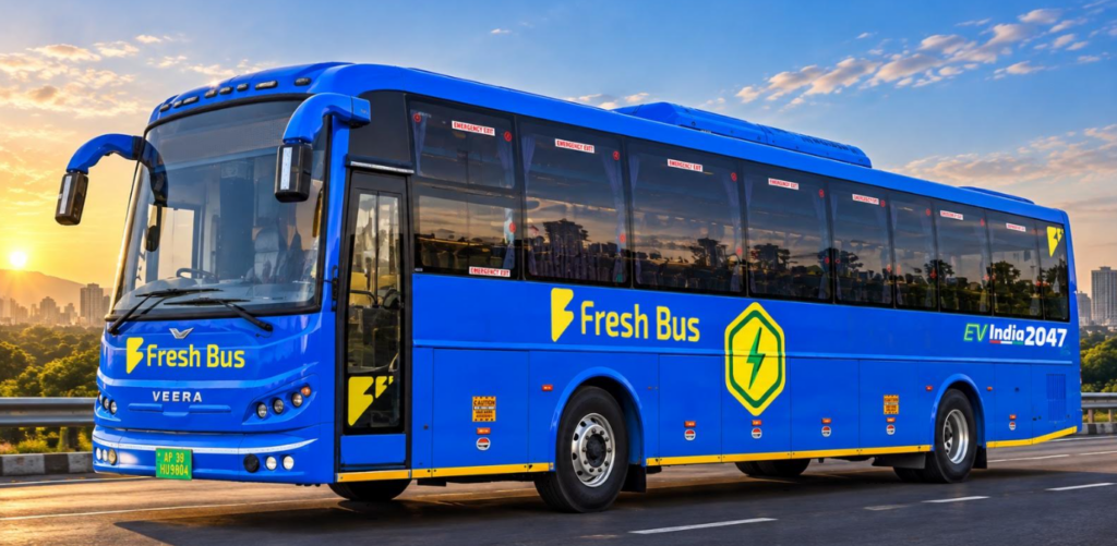 Fresh Bus Starts Electric AC Sleeper Service on Bengaluru–Hyderabad Route