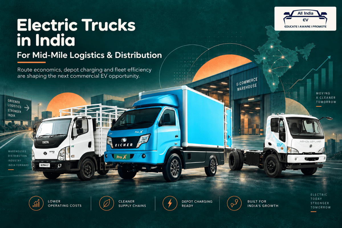 Mid-Mile Routes May Drive India's First Real Electric Truck Boom