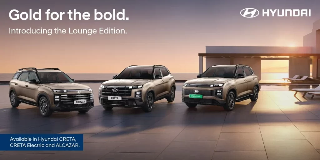 Hyundai Launches Lounge Editions of CRETA, ALCAZAR and CRETA Electric
