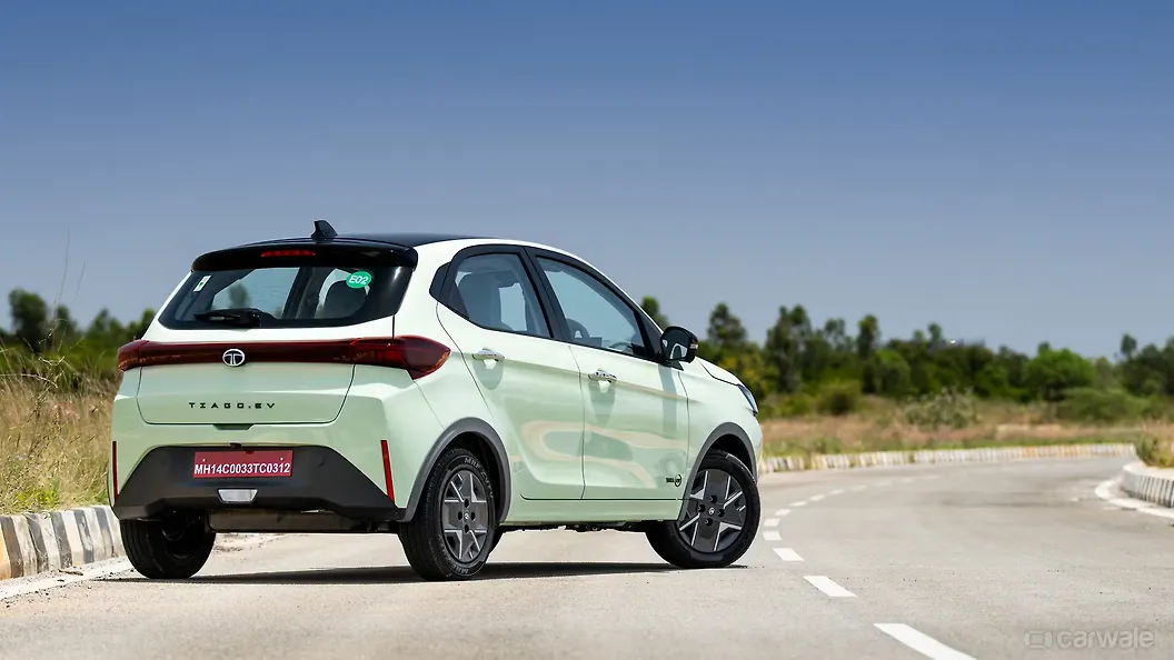 Tata Tiago EV right rear three quarter