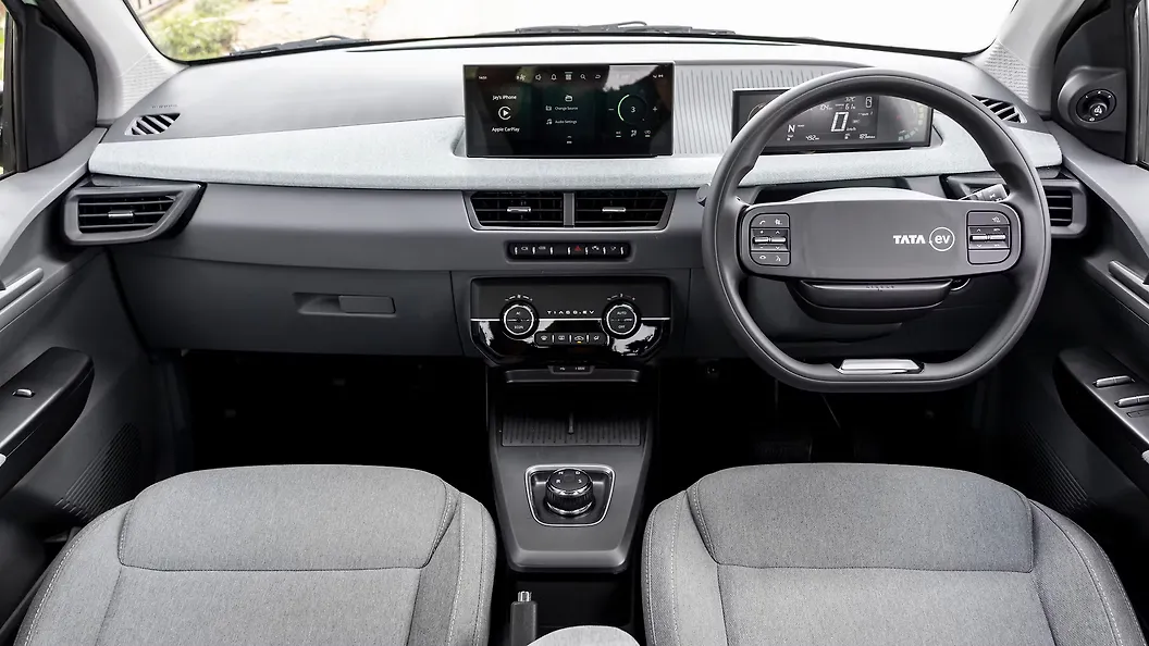 Tata Tiago EV dashboard dual tone