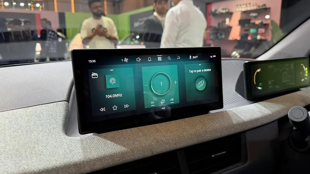 Tata Tiago EV infotainment touchscreen
